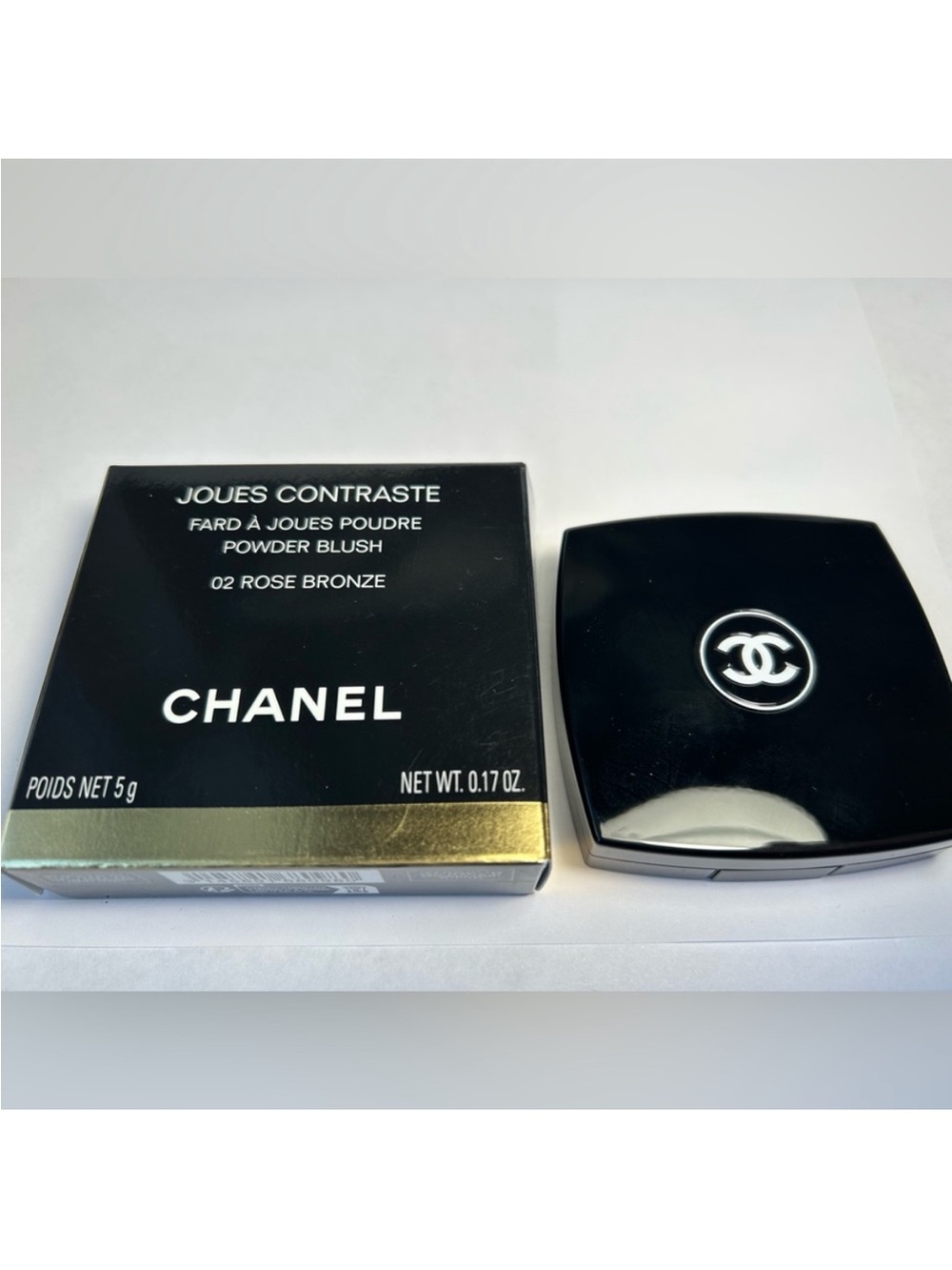CHANEL Joues Contraste Powder Blush 02 Rose Bronze - Rose Bronze Pink - Picture 5 of 8